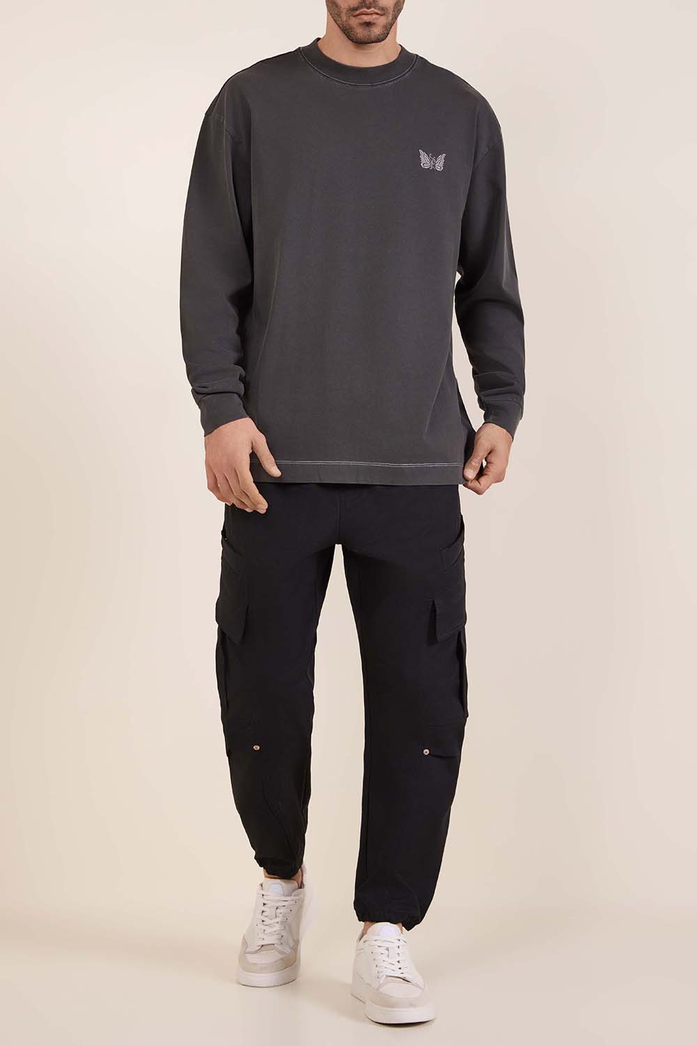 חולצת טי ארוכה אוברסייז